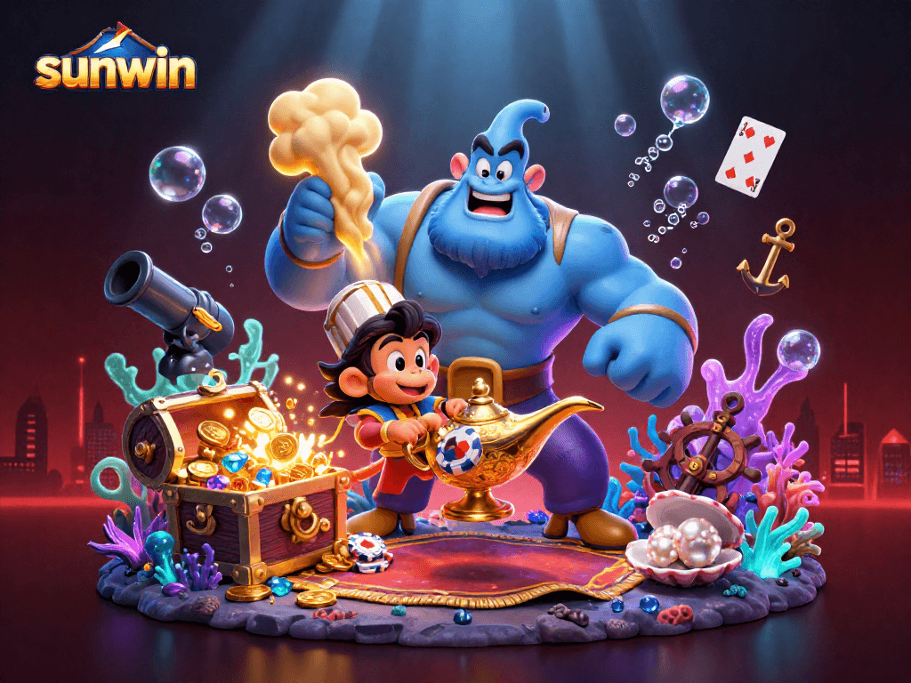 Win big with Sunwin as you explore a dazzling underwater casino adventure filled with treasures!
