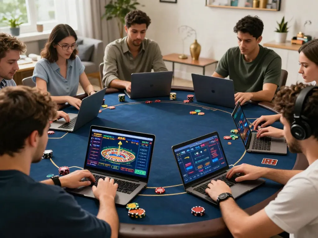 Exciting online gambling experience at uk88 showcasing players enjoying various games and sports betting.