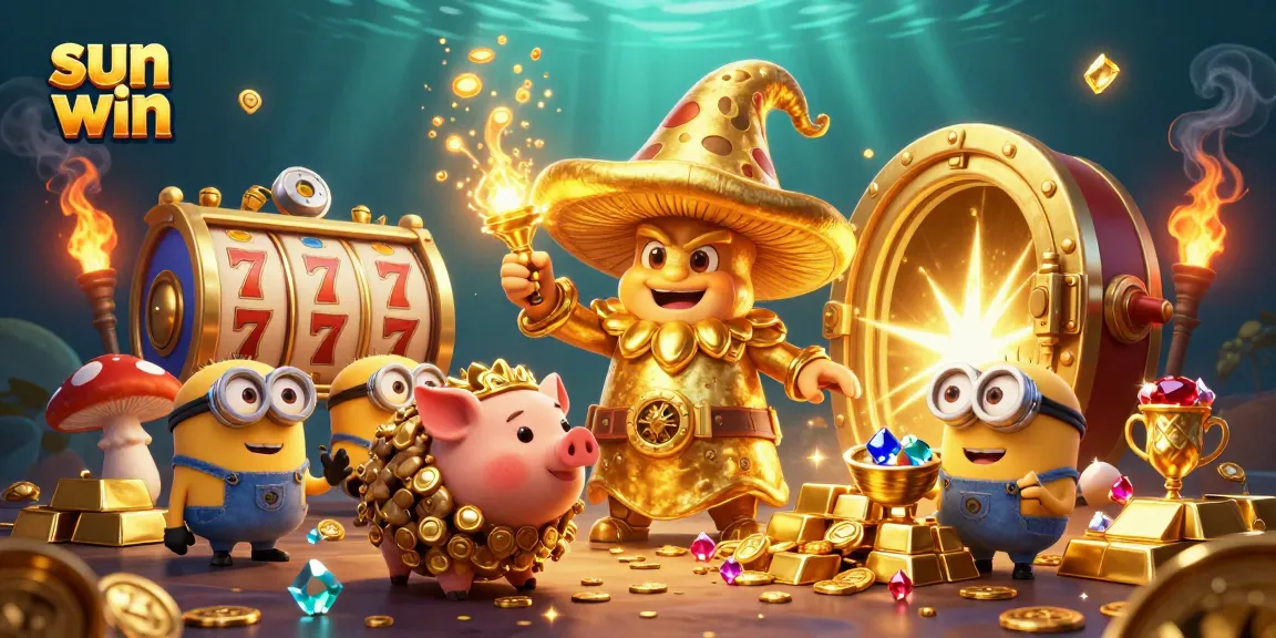Play with sun win for a chance to uncover treasures in this dazzling 3D casino illustration.
